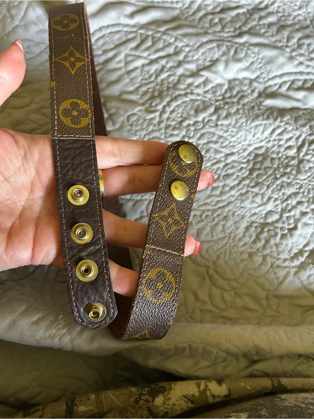 Louis Vuitton Brown Monogram Pet Collar/Leash Loop